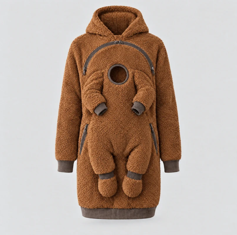 NÄHLI Hoodie mit Babyeinsatz