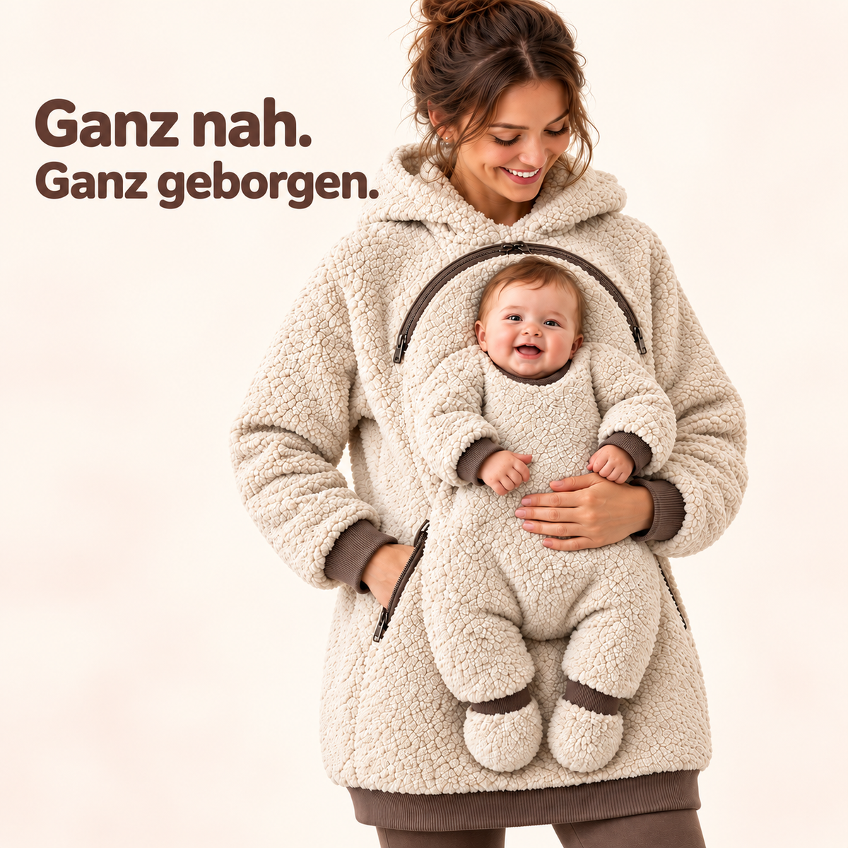 NÄHLI Hoodie mit Babyeinsatz